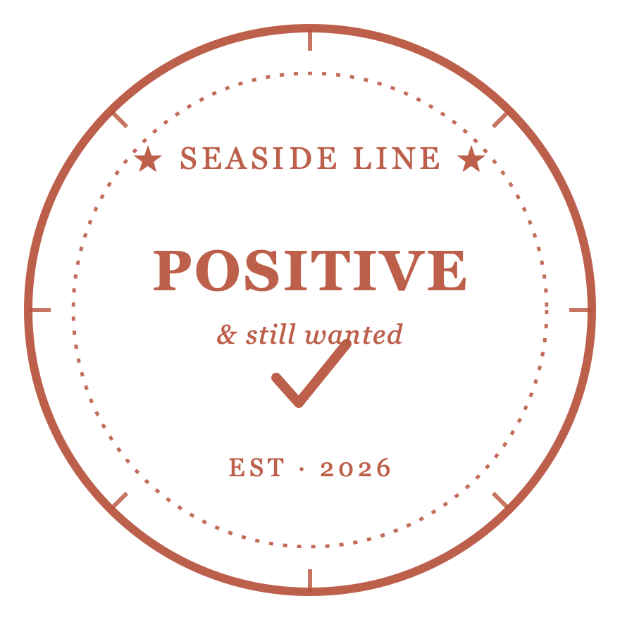 Positive and still wanted stamp